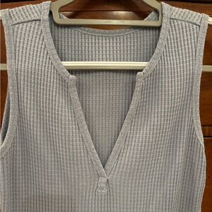 Amazon Essentials Gray Ribbed Tank Top